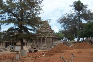 The Shore Temple at Mahabilipuram.