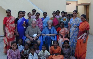 The women of the village self help group helped with setting up the One Candle Project in 2004.